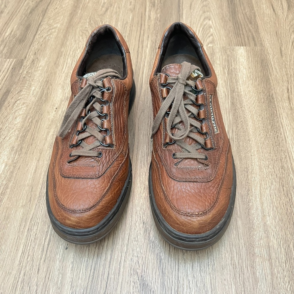 Mephisto Match Walking Shoes Men's 11.5 Pebbled Leather RunOff Comfort